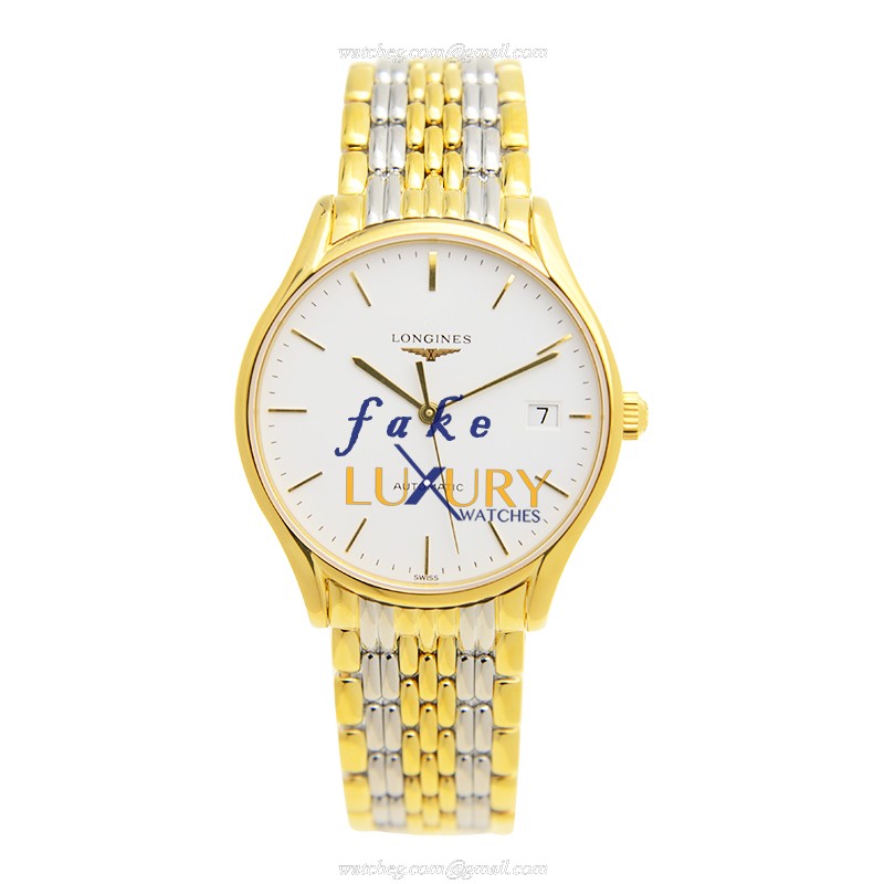 Longines L4.860.2.12.7 Lyre Automatic PVD Gold White Dial | Replica Watch - Image 2
