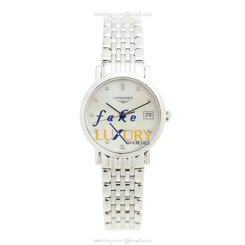 Longines L4.309.4.87.6 Elegant Automatic Stainless Steel White Dial Replica Watch - Image 2