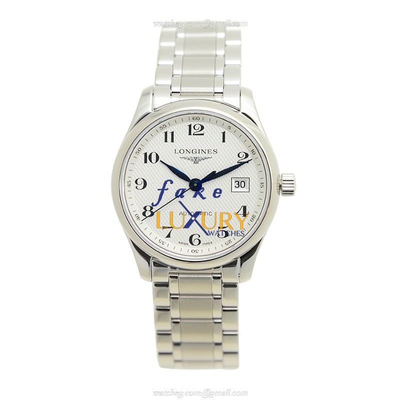 Longines L2.257.4.78.6 Swiss Automatic Master Replica Watch, 29mm Steel Case, Silver Dial - Image 2