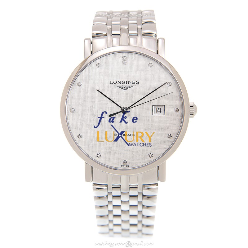 Longines L4.910.4.77.6 Elegant Automatic Stainless Steel Replica Watch | Swiss Movement | Silver - Image 2