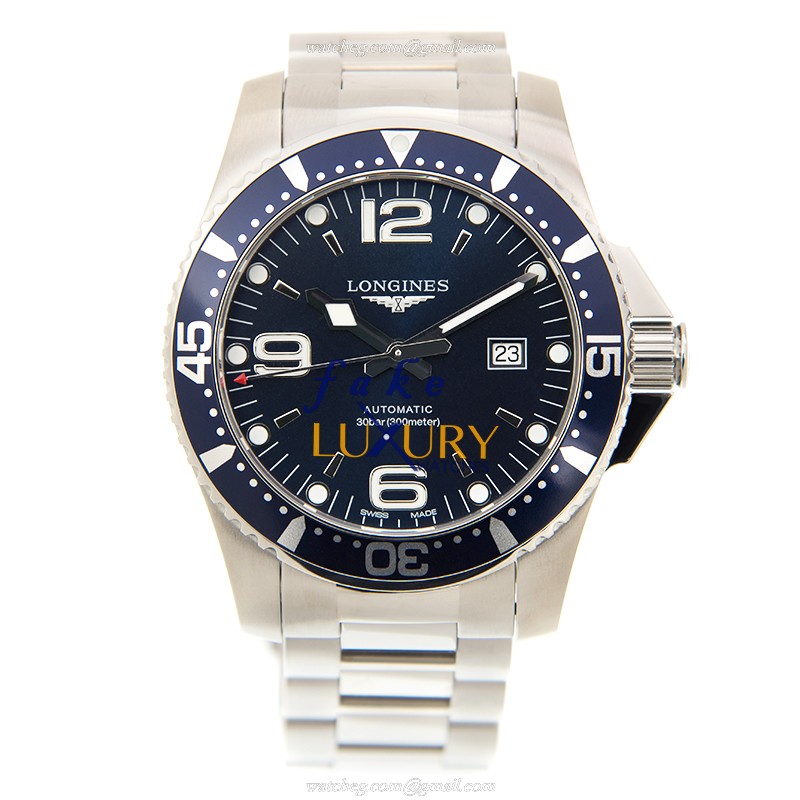 Longines L3.841.4.96.6 Replica Watch, Automatic Movement, Blue Dial, Steel Bracelet - Image 2