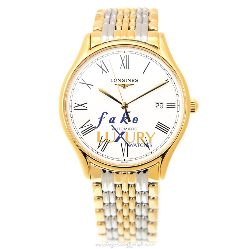 Longines Lyre Replica Watch L4.960.2.11.7 Automatic Movement White Dial 38.5mm 18kt Rose Gold Steel - Image 2