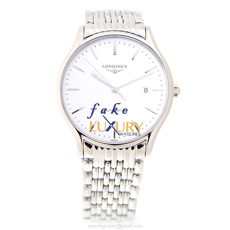 Longines L4.960.4.12.6 Replica Watch, Automatic, White Dial, Stainless Steel Case - Image 2