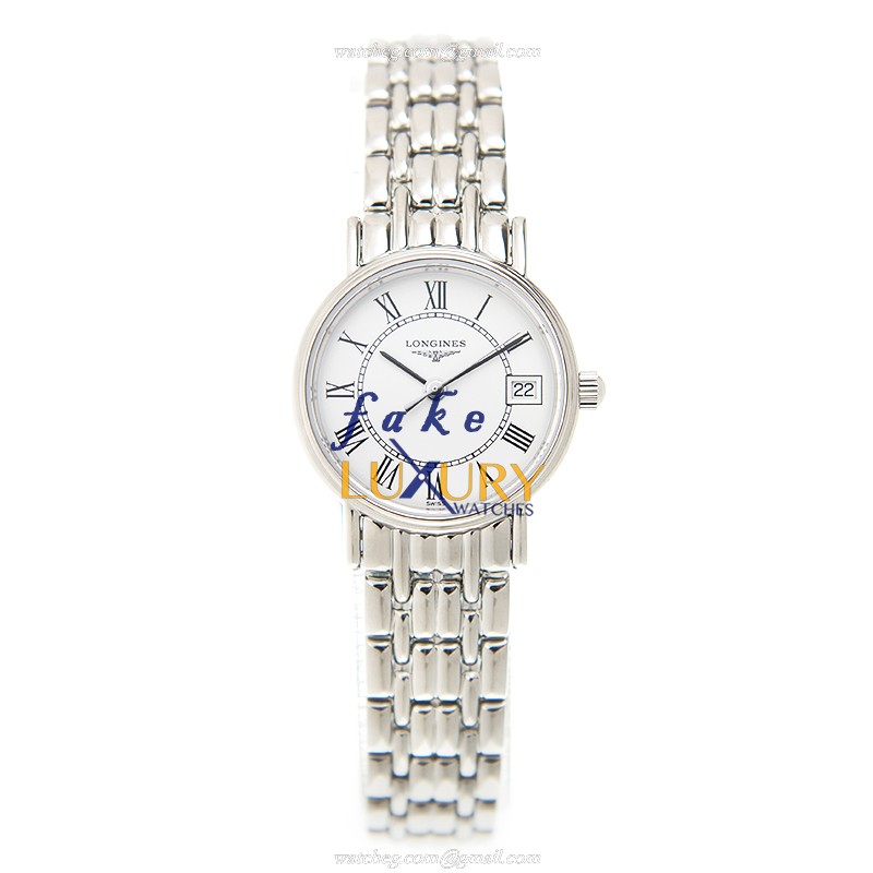 Longines L4.319.4.11.6 PRESENCE Quartz Stainless Steel Replica Watch - White Dial, Silver Strap - Image 2