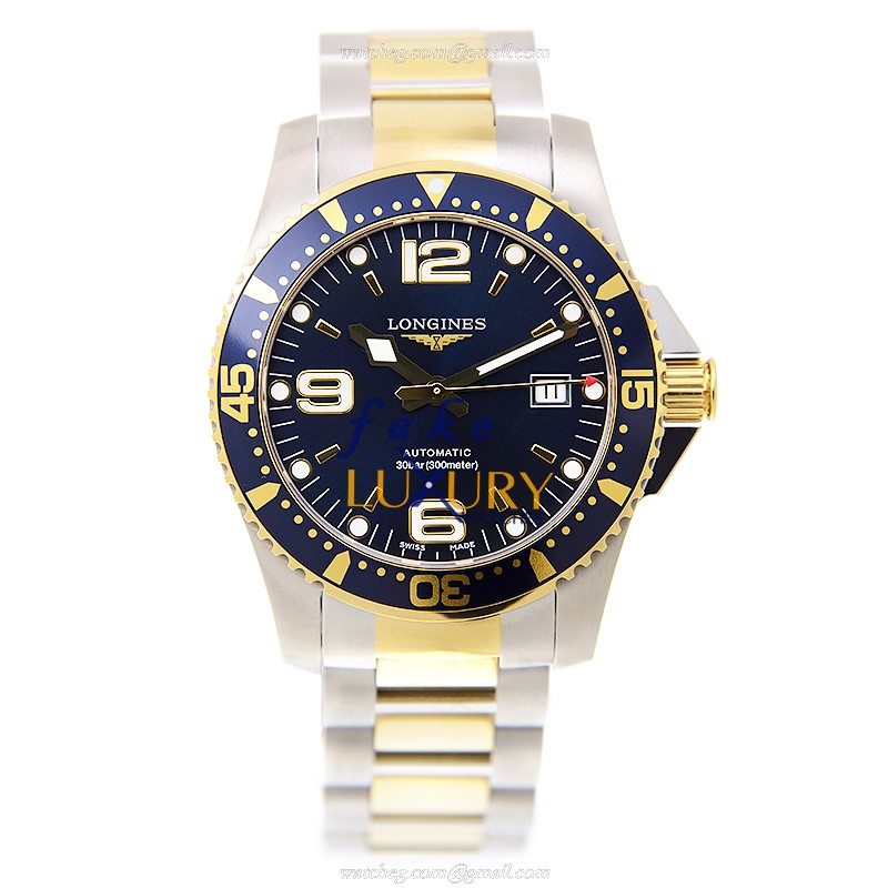 Longines L3.642.3.96.7 | CONQUEST Automatic Gold-Plated Steel Black Dial Replica Watch - Image 2