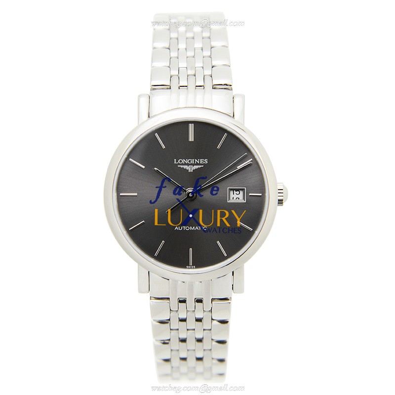 Longines ELEGANT L4.310.4.72.6 Automatic Gray Dial Stainless Steel Replica Watch - Image 2