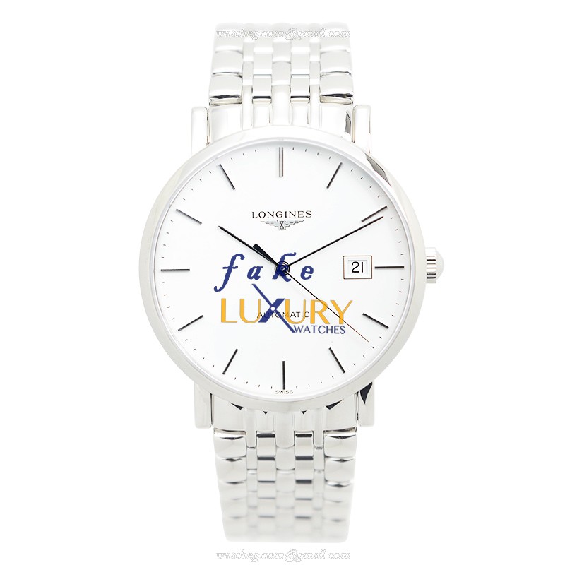 Longines L4.910.4.12.6 Elegant Replica Watch, White Dial, Steel Bracelet, Automatic - Image 2