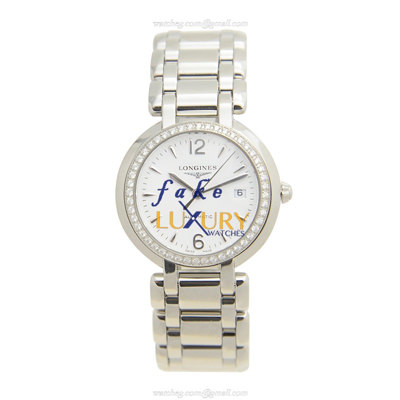 Longines L8.113.0.16.6 | PRIMA LUNA | Automatic | Stainless Steel & Diamonds | Replica Watch - Image 2