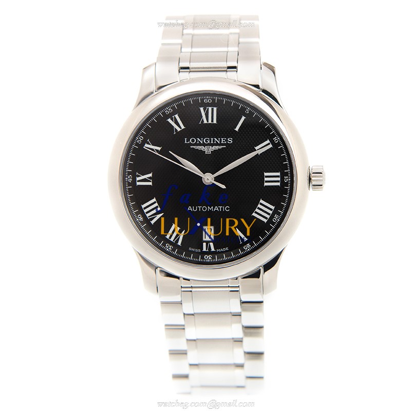Longines L2.628.4.51.6 Master - Replica Watch - Automatic - Steel Case - Black Dial - Silver Strap - Image 2