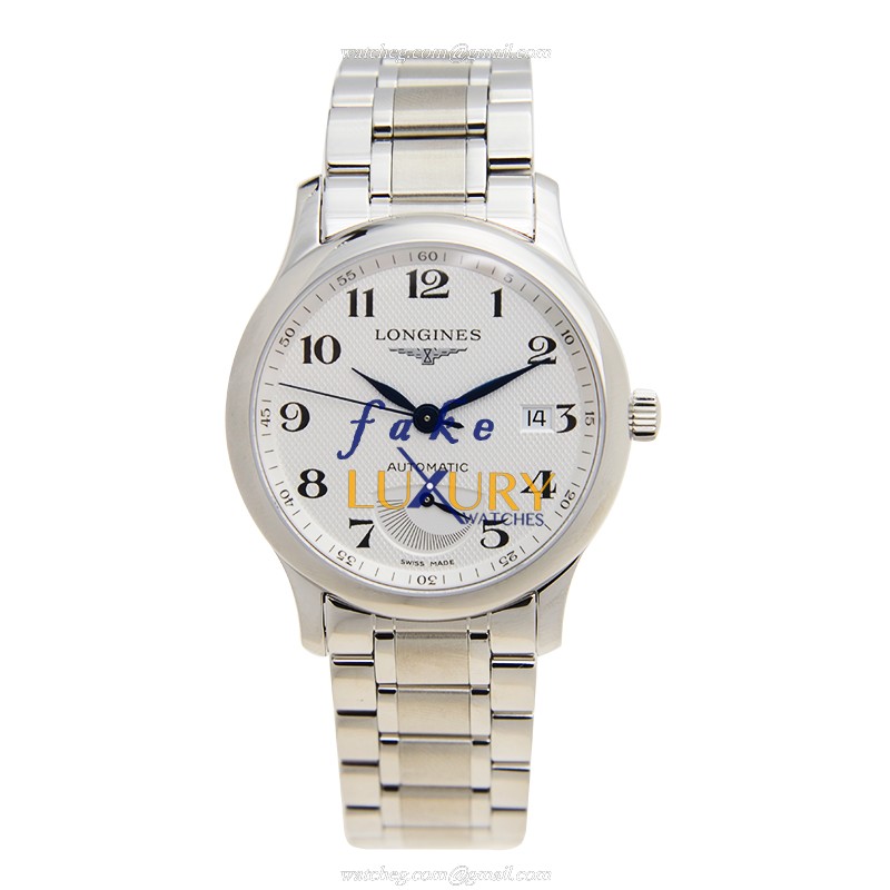 Longines L2.708.4.78.6 MASTER Automatic White Dial Silver Stainless Steel Replica Watch - Image 2