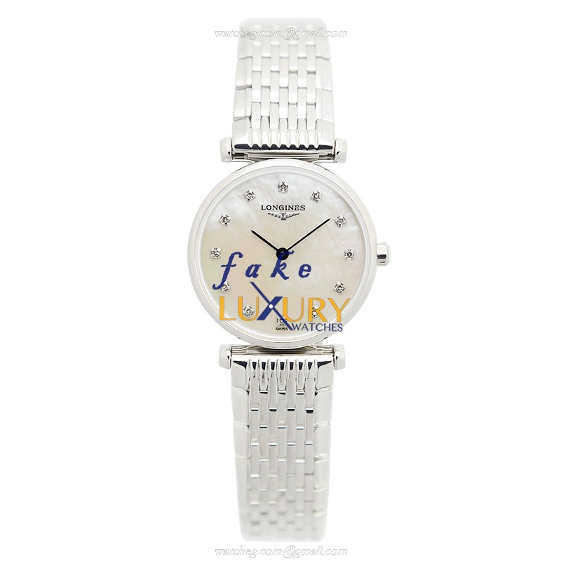 Longines L4.209.4.87.6 La Grande Quartz Stainless Steel Silvery White Dial Replica Watch - Image 2