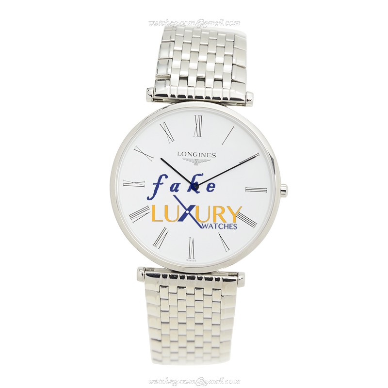 Longines La Grande L4.766.4.11.6 Quartz Stainless Steel Silver Dial Replica Watch - Image 2
