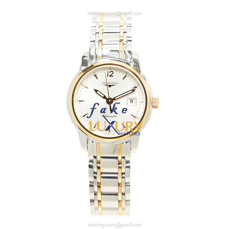 Longines L2.563.5.72.7 Replica SAINT IMIER Auto 18kt Rose Gold Steel Case Sapphire Silver Dial Watch - Image 2