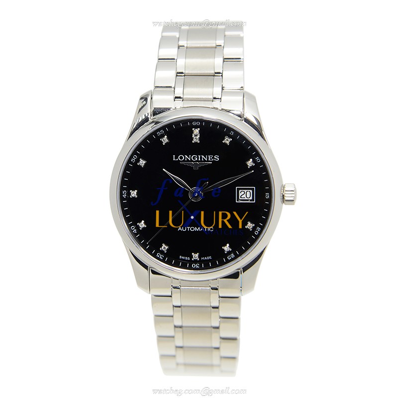 Longines L2.518.4.57.6 Master Replica Watch - Automatic - Black Dial - Steel Case - 36mm - Image 2