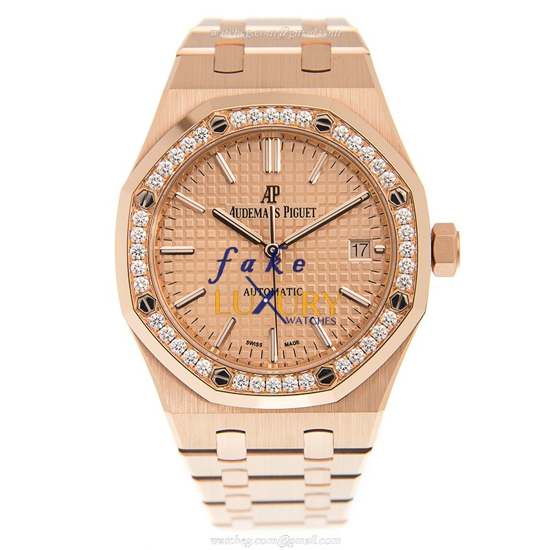 Brand Model 15451OR.ZZ.1256OR.03 ROYAL OAK Replica Watch, Automatic Movement, 18kt Rose Gold Case - Image 2