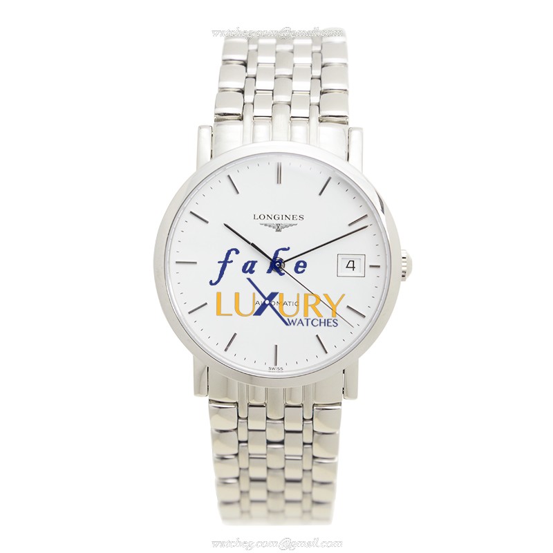 Longines Elegant L4.809.4.12.6 Automatic White Dial Silver Stainless Steel Replica Watch - Image 2