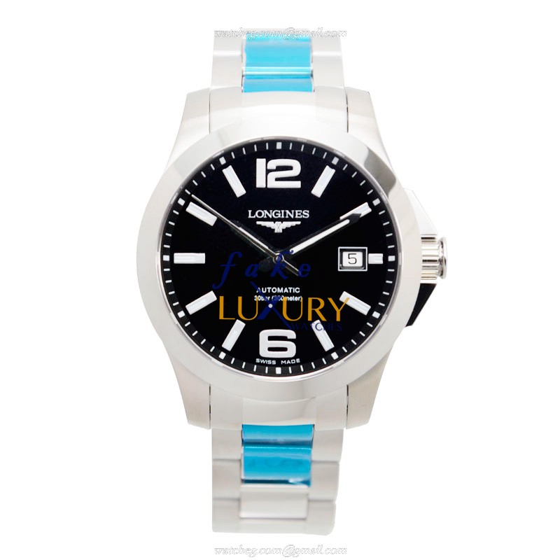 Longines Conquest L3.676.4.58.6 | Automatic | Black Dial | Steel | Replica Watch - Image 2
