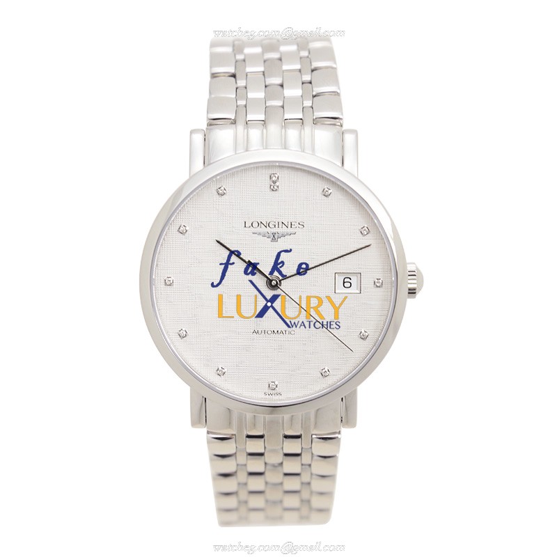 Longines L4.810.4.77.6 Replica Watch, Automatic Movement, Silver Dial, Stainless Steel Bracelet - Image 2