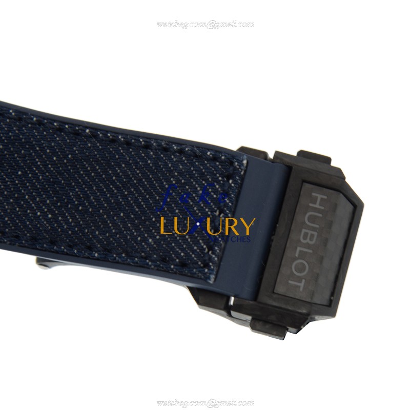 Hublot 411.YL.5190.NR.ITI15 Automatic Carbon Fiber Replica Watch, Blue Dial, Folding Clasp - Image 3