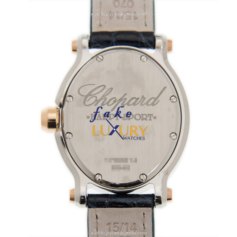 Chopard 278546-6002 Replica Watch, 18kt Rose Gold & Steel Case, Swiss Quartz Movement, White Mother - Image 3