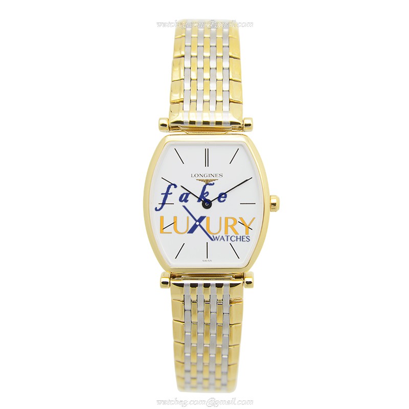 Longines L4.205.2.12.7 La Grande Replica Watch, Quartz Movement, White Dial, PVD Gold Case - Image 2