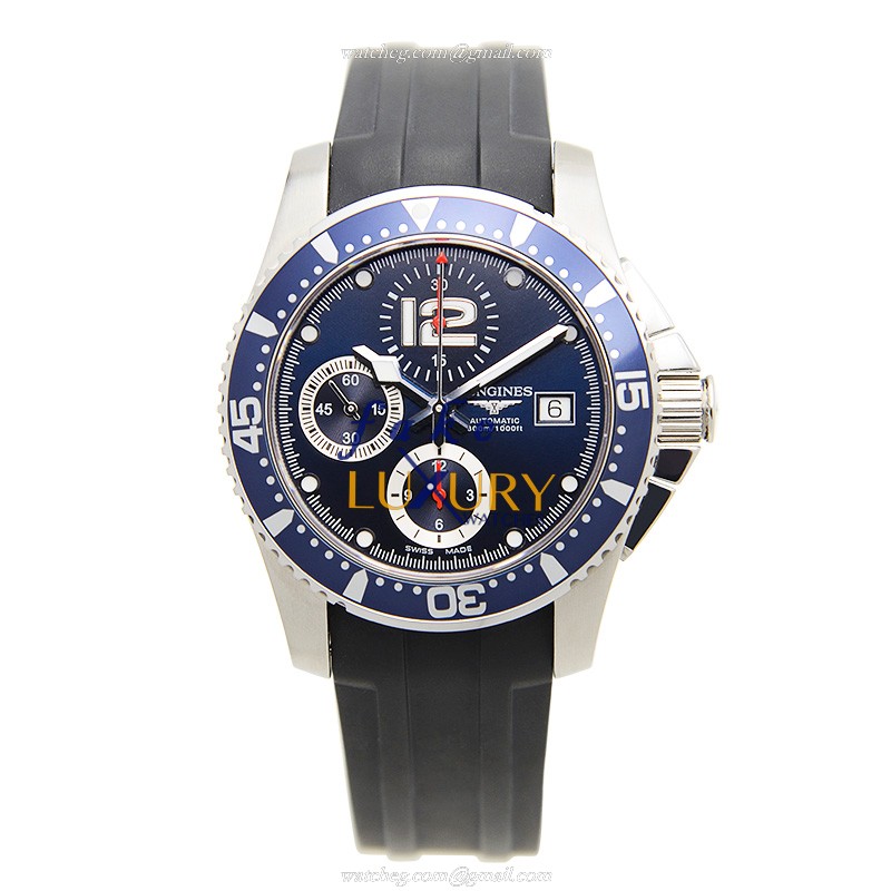 Longines Conquest Automatic Stainless Steel L3.644.4.96.6 Blue Dial Rubber Strap Replica Watch - Image 2
