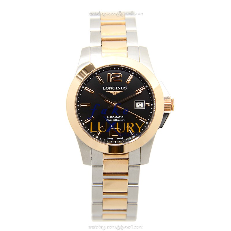 Longines L3.276.5.56.7 Automatic 18kt Rose Gold & Steel Case Replica Watch - Image 2