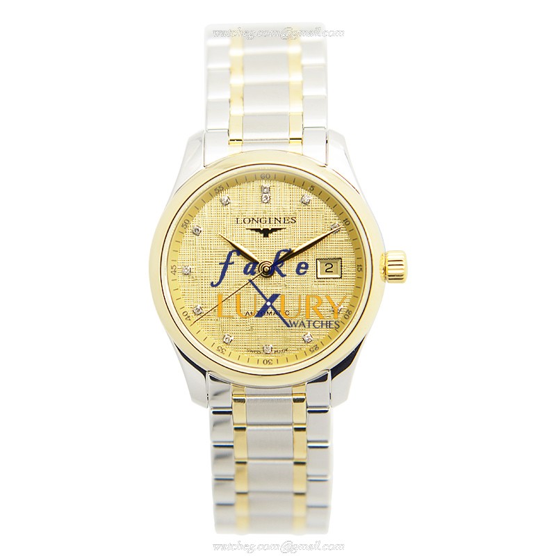 Longines L2.257.5.38.7 Master Automatic Gold Dial Gold-Plated Steel Replica Watch - Image 2