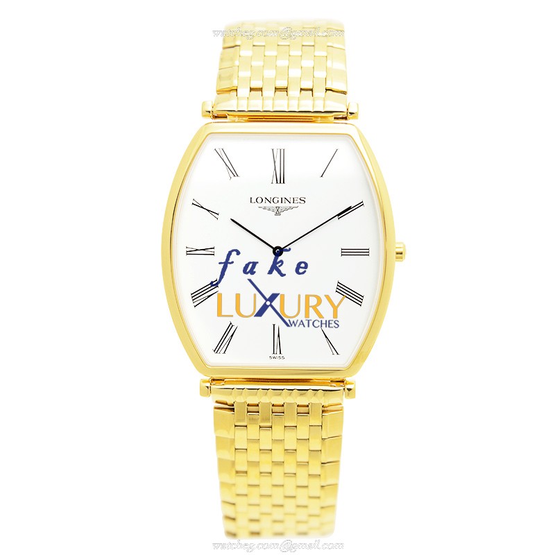 Longines L4.786.2.12.8 La Grande Replica Watch Quartz Movement White Dial Gold-Plated Steel Case - Image 2