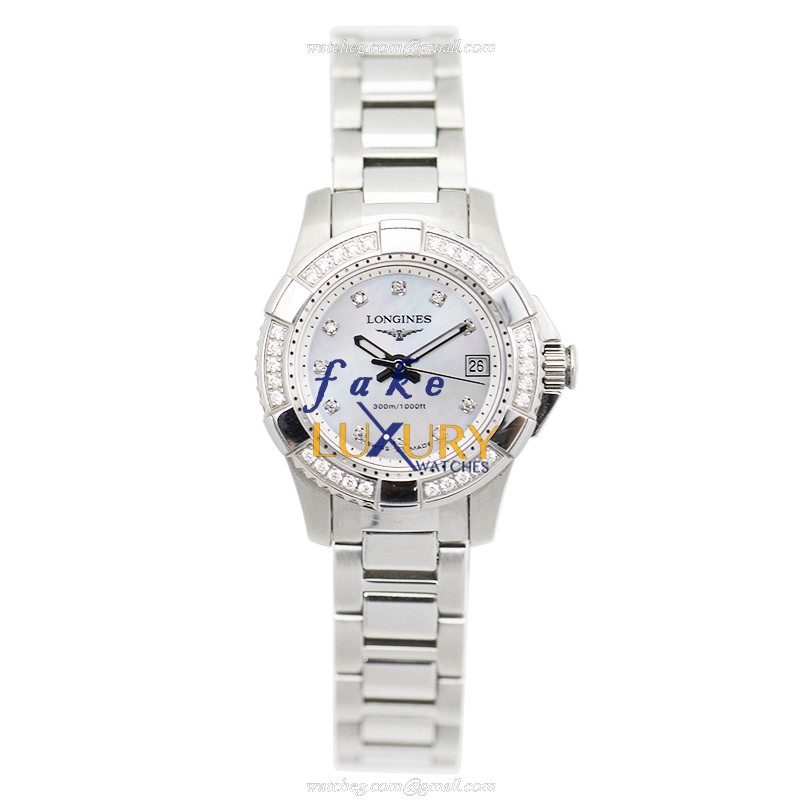 Longines Conquest L3.147.0.87.6 - Replica Watch - Quartz - Stainless Steel Case - Silver Mother Of - Image 2