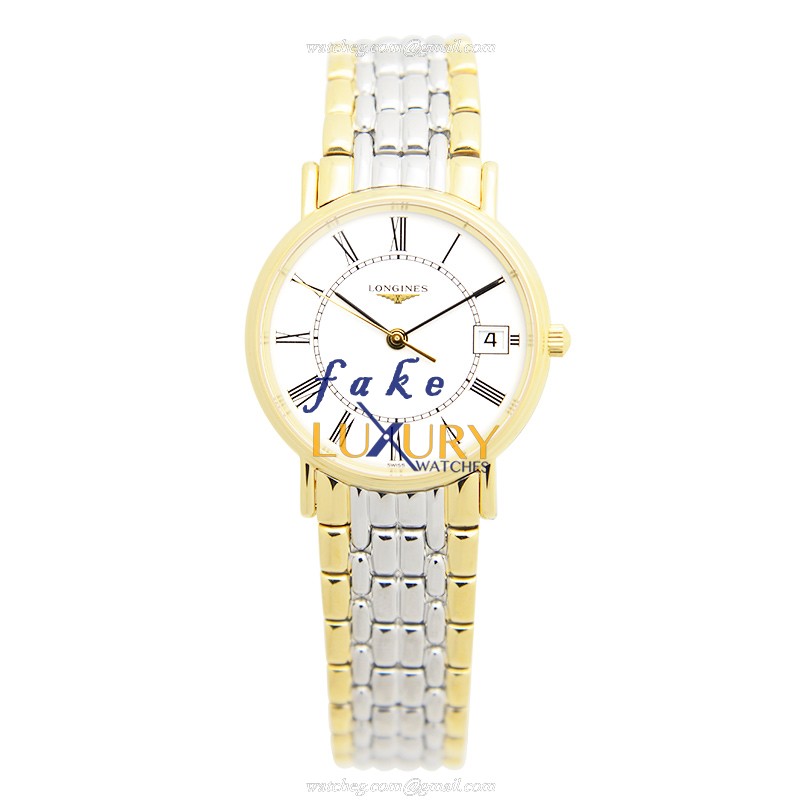 L4.320.2.11.7 - Longines PRESENCE Replica Watch Quartz White Dial Gold-Plated Steel 30mm - Image 2