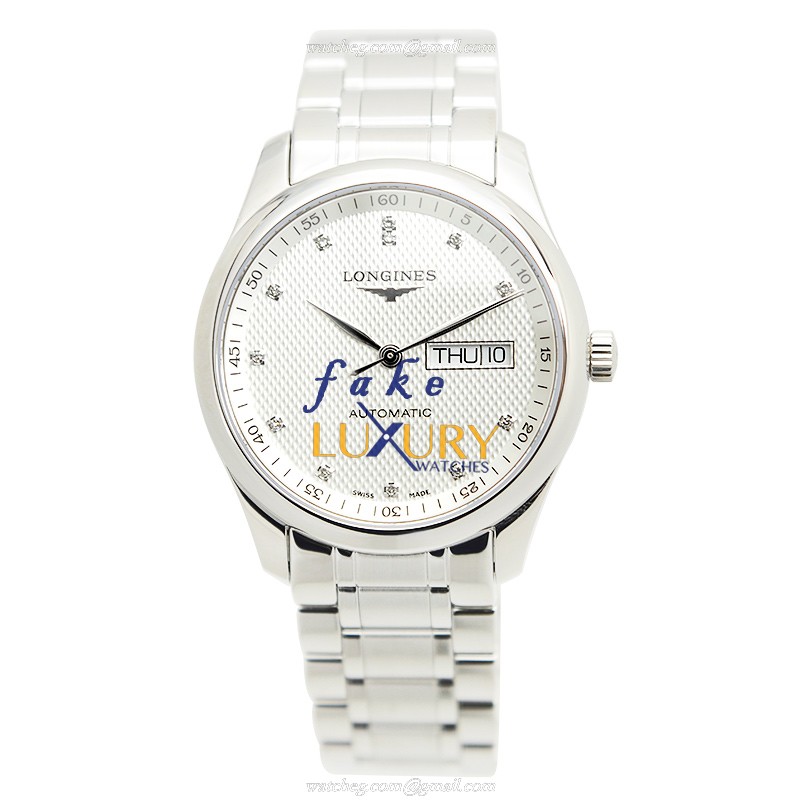 Longines L2.755.4.77.6 MASTER Automatic Replica Watch With Silver Dial, Stainless Steel Bracelet - Image 2