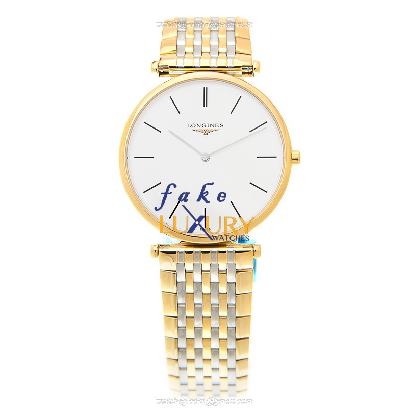 Longines La Grande Quartz L4.709.2.12.7 PVD Gold White Dial 33mm | Replica Watch - Image 2