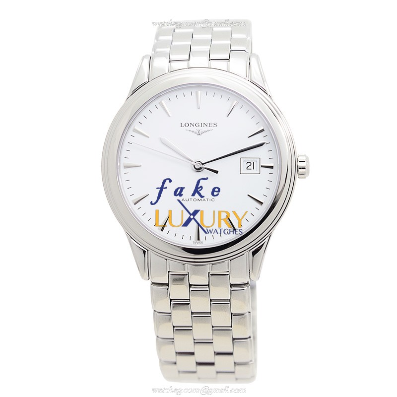 - L4.874.4.12.6 FLAGSHIP Automatic Replica Watch - Stainless Steel - White Dial - Image 2