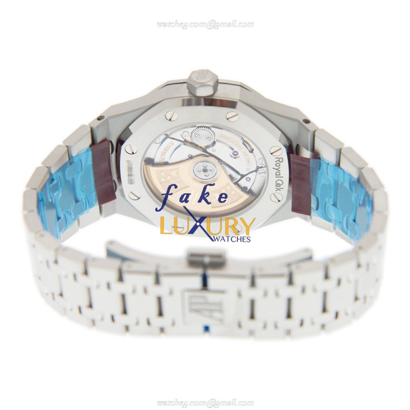 Audemars Piguet Royal Oak 15451ST.ZZ.1256ST.03 Automatic Blue Dial Stainless Steel Diamonds Replica - Image 4