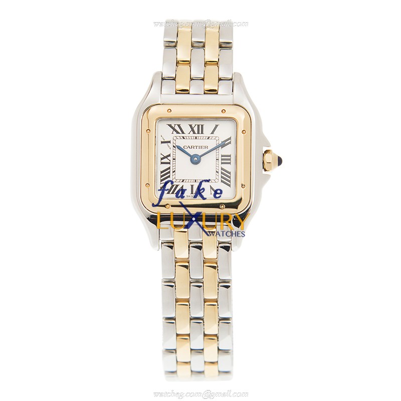 Cartier Panthere De Cartier W2PN0006 Replica Watch, Quartz Movement, White Dial, 22mm 18kt Gold & - Image 2