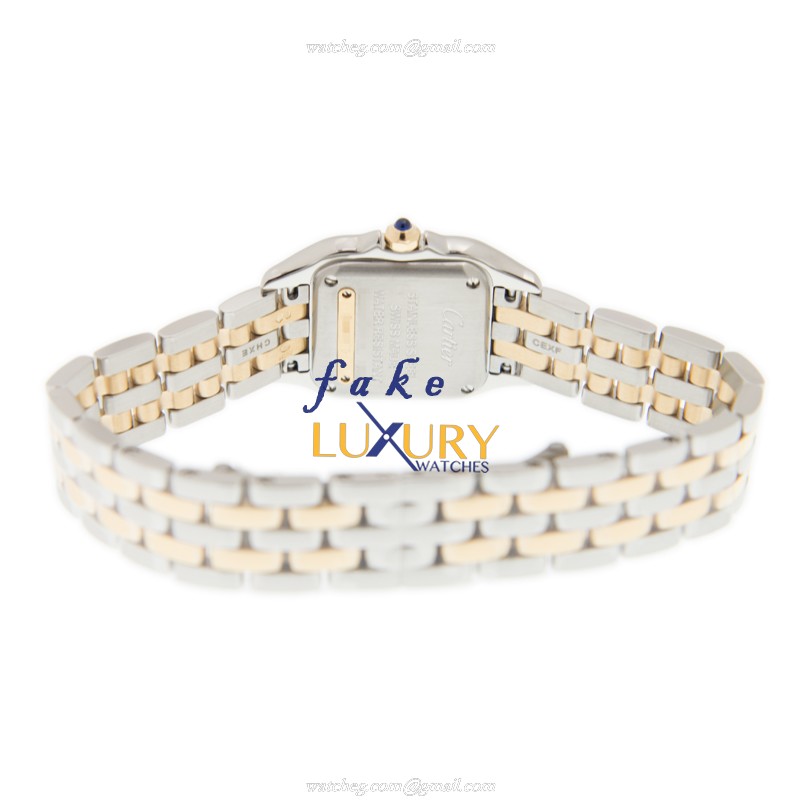 Cartier Panthere De Cartier W2PN0006 Replica Watch, Quartz Movement, White Dial, 22mm 18kt Gold & - Image 4