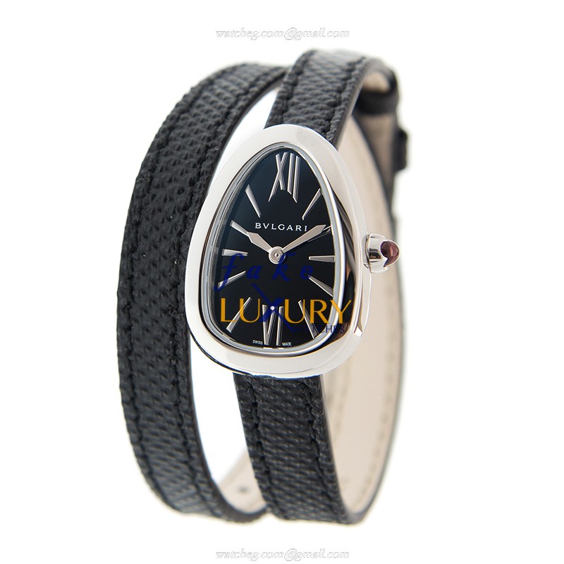 Bulgari Serpenti 102782 - Replica Watch - Quartz - Stainless Steel - Black Dial - Water Snake Strap - Image 2