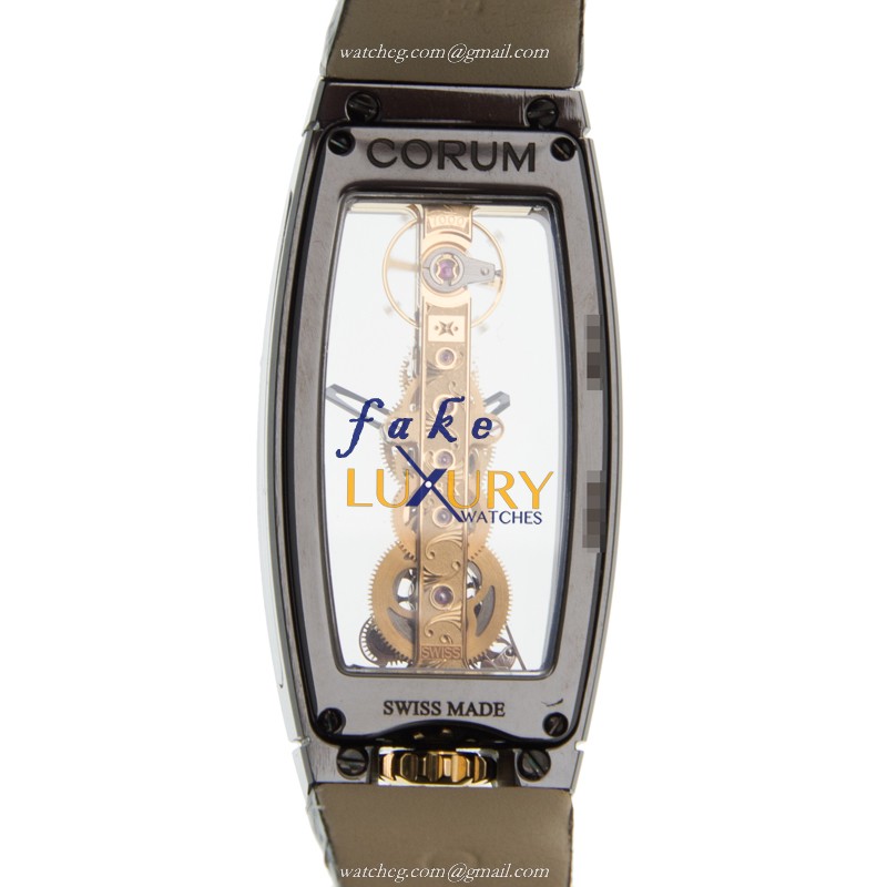 Corum Bridge 113.110.15/0001 0000 Automatic Ceramic Transparent Skull Dial Replica Watch - Image 3