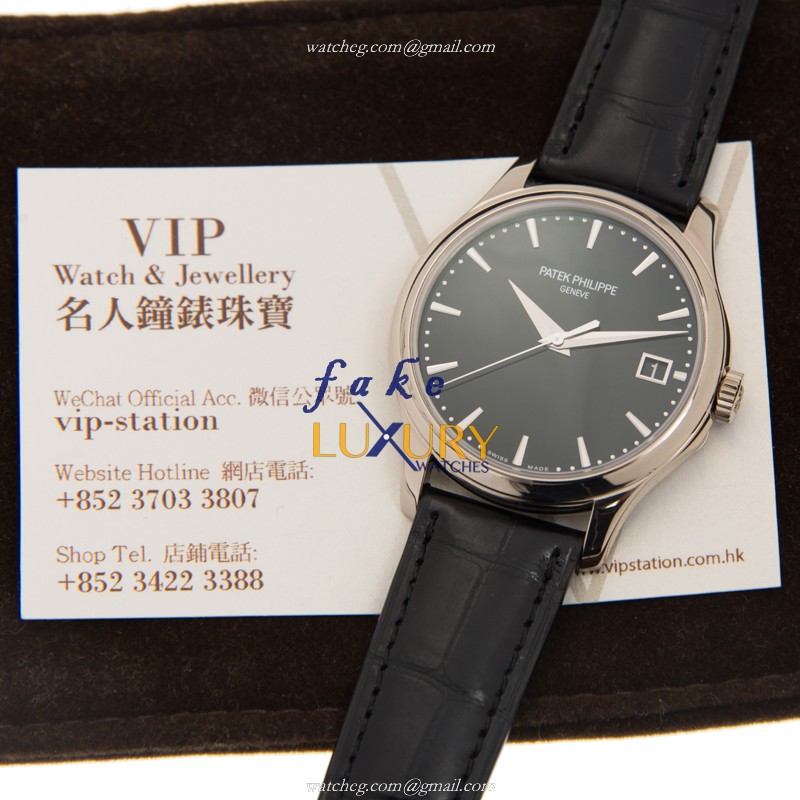 Patek Philippe Calatrava 5227G-010 Automatic 18kt White Gold Silver Dial Replica Watch - Image 5