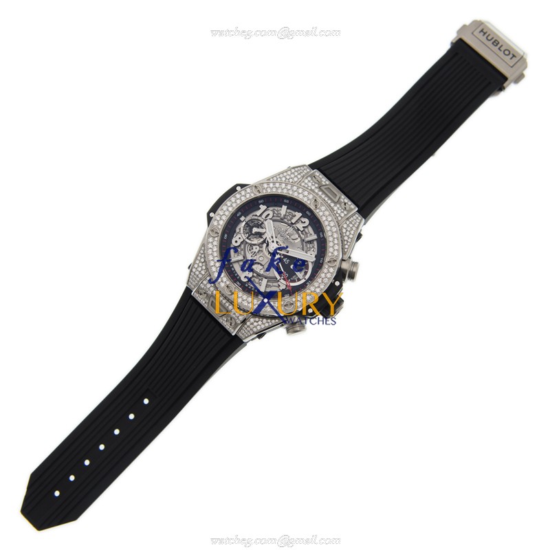 Hublot 411.NX.1170.RX.1704 - BIG BANG Automatic Replica Watch - Black Dial & Rubber Strap -  - Image 2