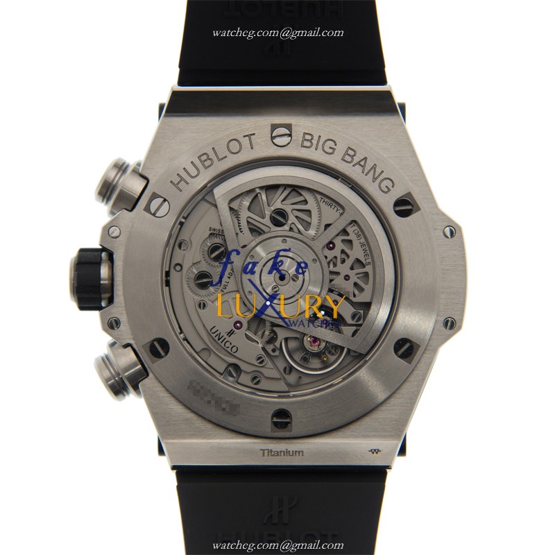 Hublot 411.NX.1170.RX.1704 - BIG BANG Automatic Replica Watch - Black Dial & Rubber Strap -  - Image 3