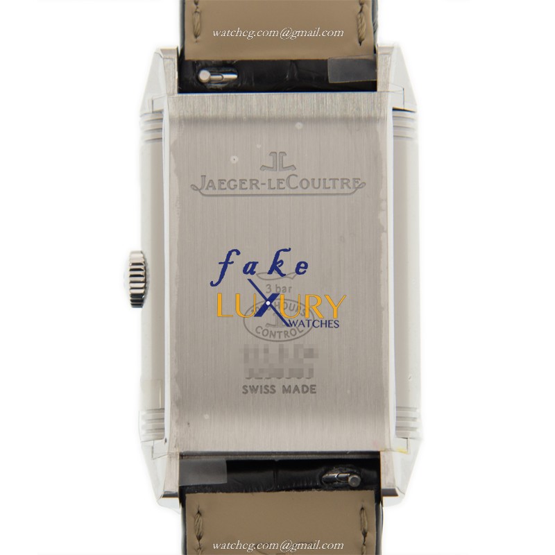 Jaeger-Lecoultre Q3848420 REVERSO Manual Wind Stainless Steel Case White Dial Black Strap Replica - Image 3