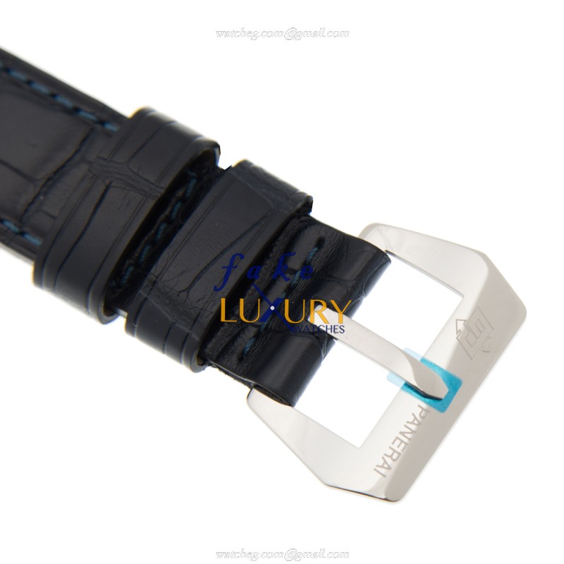 Panerai PAM00716 MARE NOSTRUM - Manual Wind - 42mm Stainless Steel - Blue Dial - Alligator Strap - Image 4