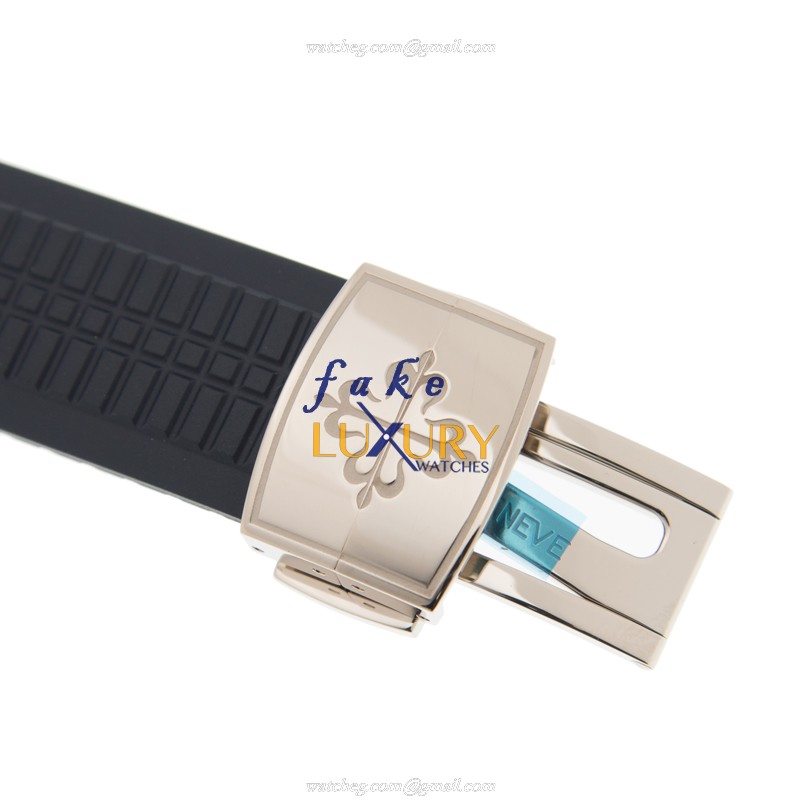 Patek Philippe 5168G-001 Replica Watch Automatic Blue Dial 18kt White Gold Case Rubber Strap - Image 4