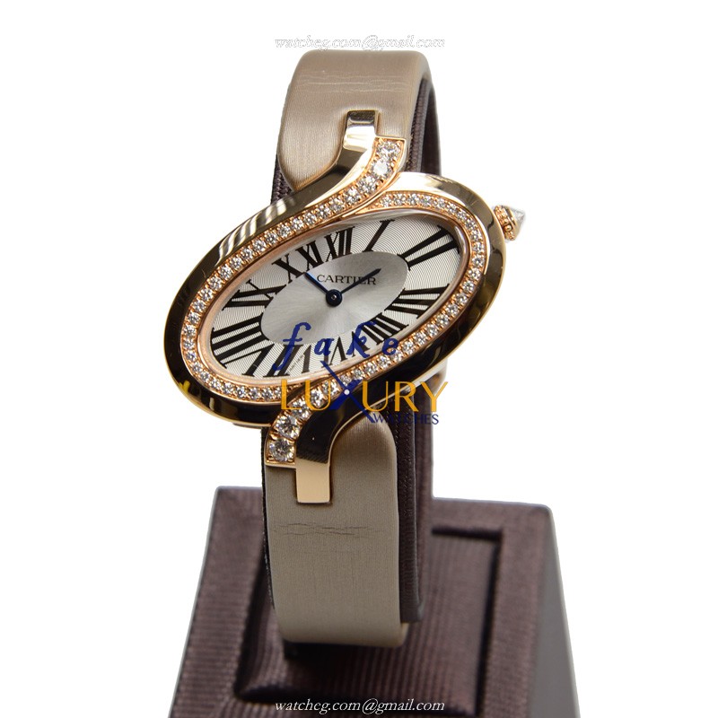 Cartier WG800017 Captive de Cartier Quartz 18kt Rose Gold White Dial Replica Watch - Image 2
