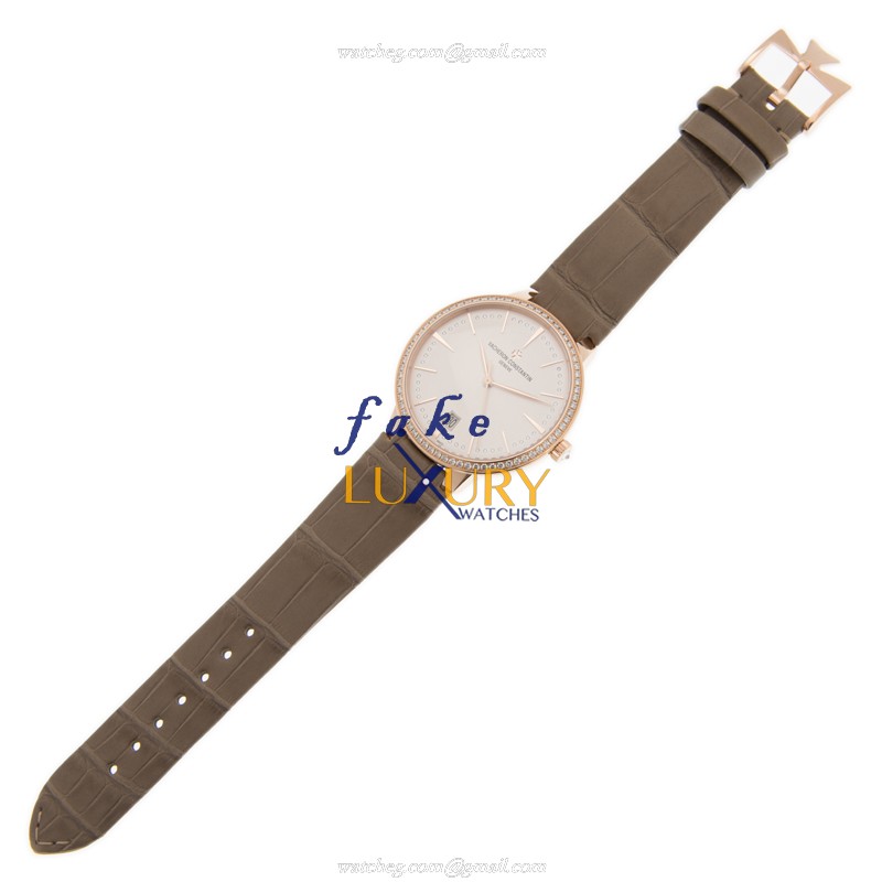 85515/000R-9840 - Vacheron Constantin Patrimony Traditionelle Replica Watch - Rose Gold Diamonds - Image 2