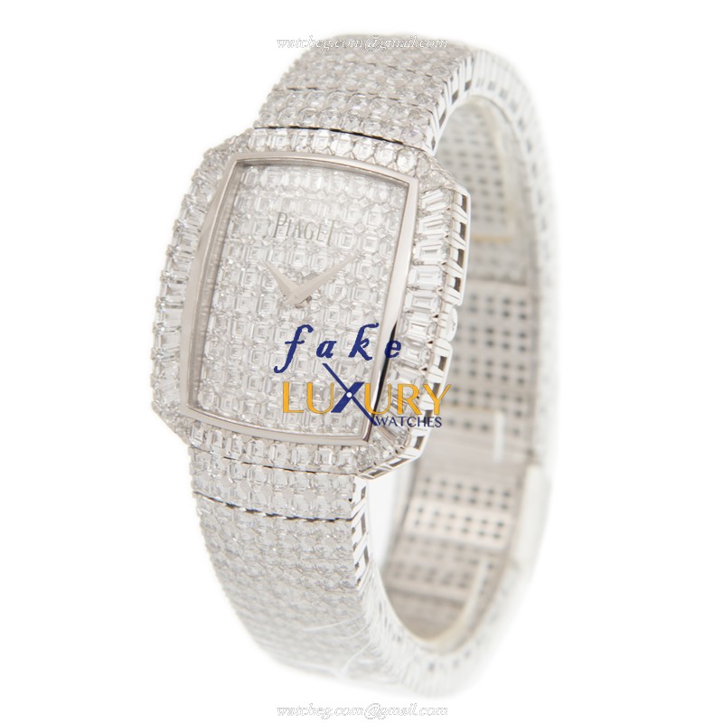 Piaget G0A32145 Replica Watch, Silver Dial, 18kt White Gold & Diamond Case, Automatic - Image 3