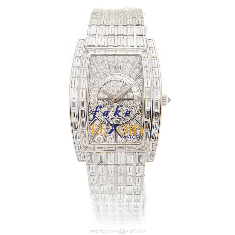 Piaget G0A31054 Replica Watch, Limelight Quartz, 28mm Silver Dial, 18kt White Gold & Diamond Case - Image 2
