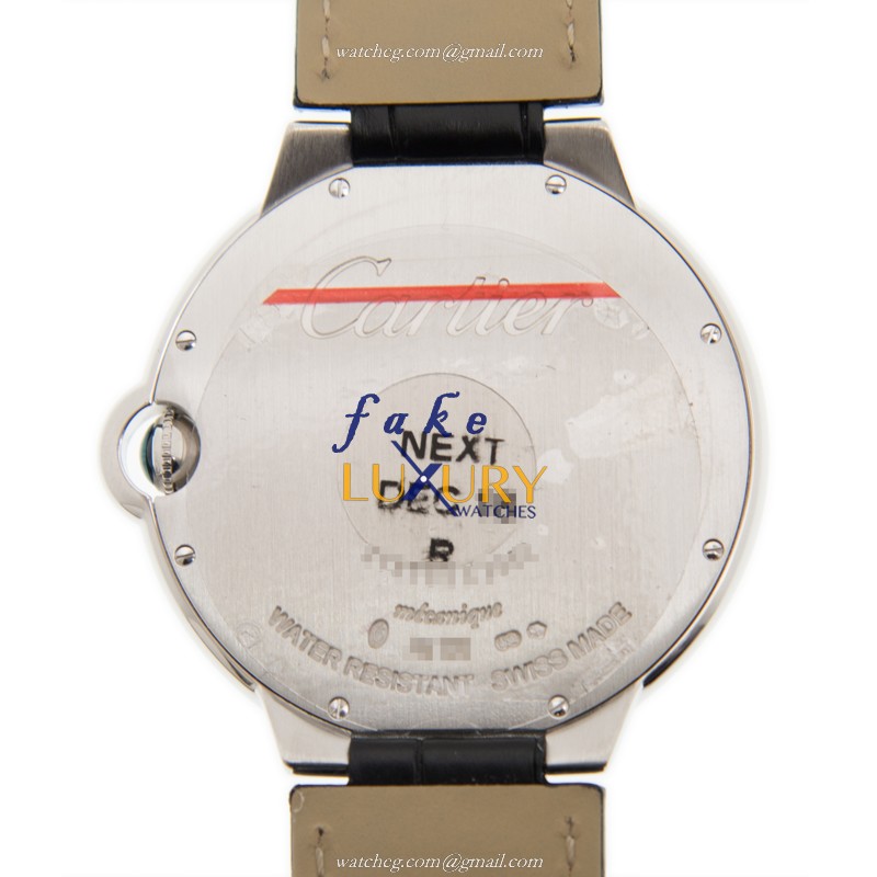 Cartier WE902056 Ballon Bleu Replica Watch Silver Dial 18kt White Gold Diamond Manual Wind - Image 3